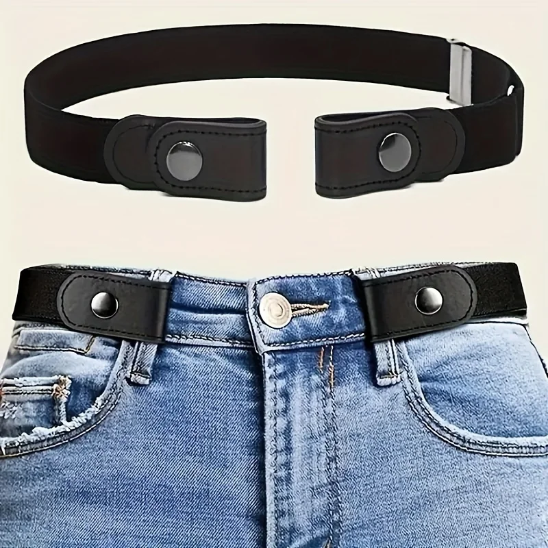 Men'S Formal Wear Belt - เข็มขัดไร้หัวเข็มขัดสําหรับกางเกงยีนส์,ชุด,ไม่มีหัวเข็มขัดยืดเข็มขัดเอวยางยืดสําหรับผู้หญิง/ผู้ชาย,ไม่มีนูน,ไม่ยุ่งยากเข็มขัดเอว