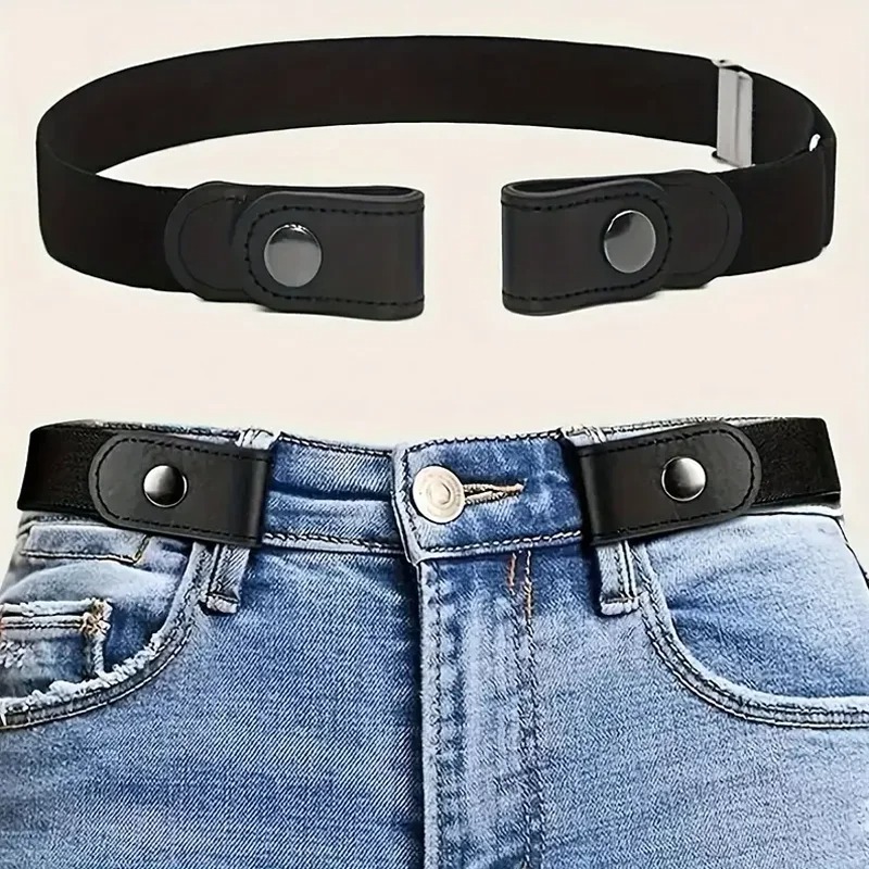 Men'S Formal Wear Belt - เข็มขัดยางยืดปรับได้แบบผ้าแคนวาส เข็มขัดแบบไม่มีหัวเข็มขัดสำหรับผู้หญิงผู้ชาย กางเกงยีนส์ ชุดเดรส ไม่มีหัวเข็มขัด สวมใส่ง่าย