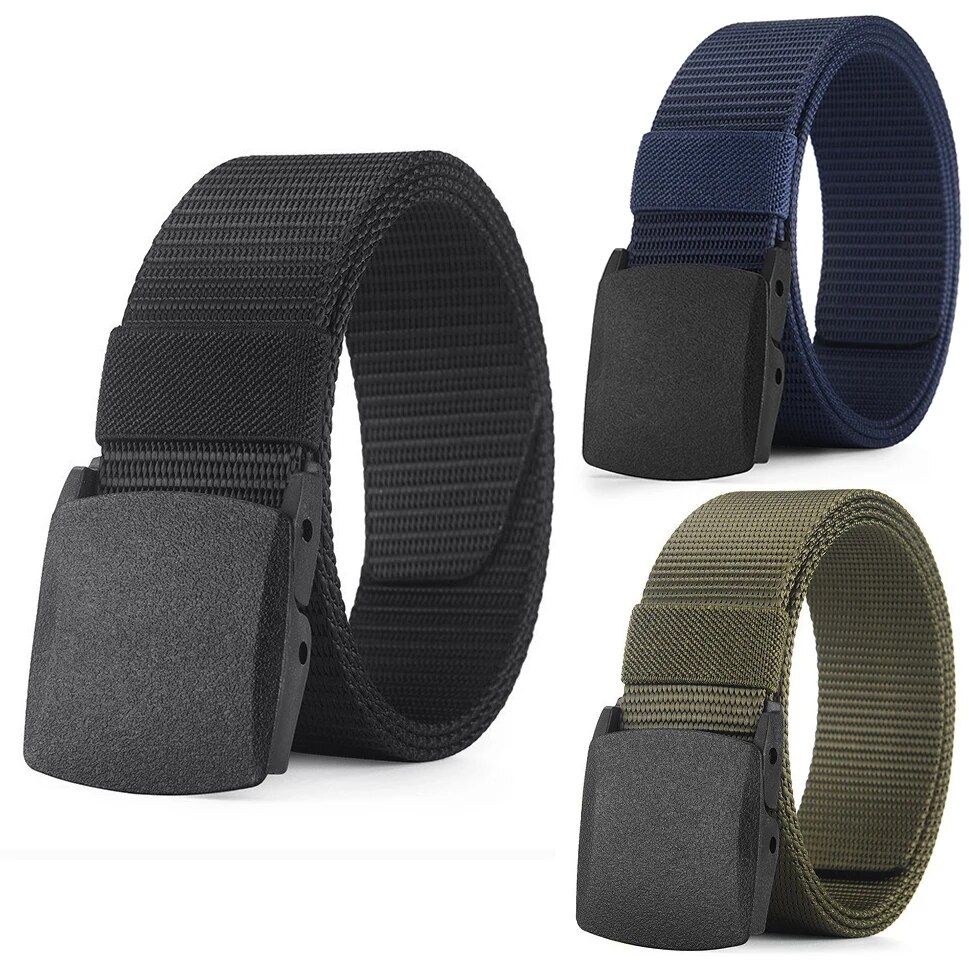 Men'S Formal Wear Belt - เข็มขัดผู้ชาย เข็มขัดผ้าใบลำลองสำหรับกิจกรรมกลางแจ้ง เข็มขัดไนลอนแบบไม่มีโลหะ เข็มขัดยุทธวิธีอเนกประสงค์ สำหรับกางเกงยีนส์ ชุดเดรส