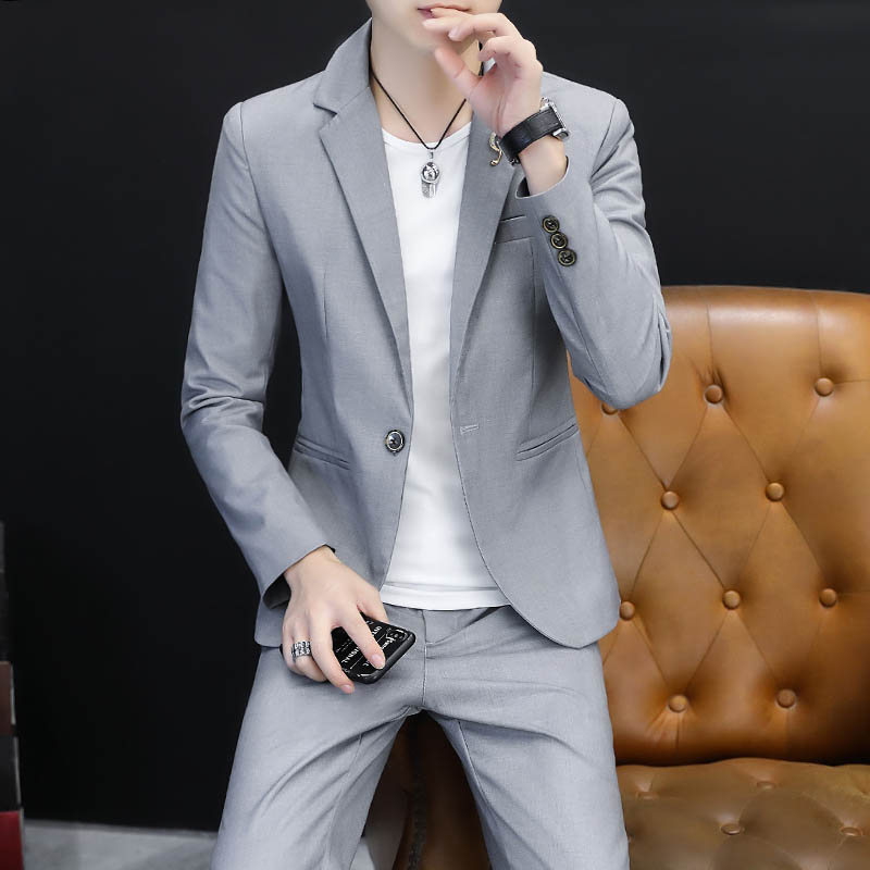 Men Formal Wear Shop - เสื้อแจ็คเก็ตสไตล์เกาหลีเท่ห์ทันสมัยสำหรับผู้ชายปี 2025 ชุดแต่งงานเจ้าบ่าว ชุดทำงานทางการ ชุดลำลองสำหรับผู้ชาย