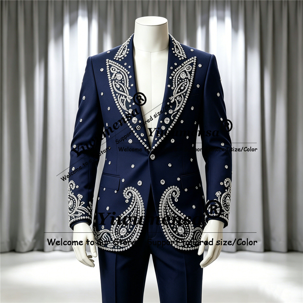 ชุดสูทประดับเพชรระยิบระยับสำหร - Men'S Formal Wear Attire บทวิจารณ์และราคา