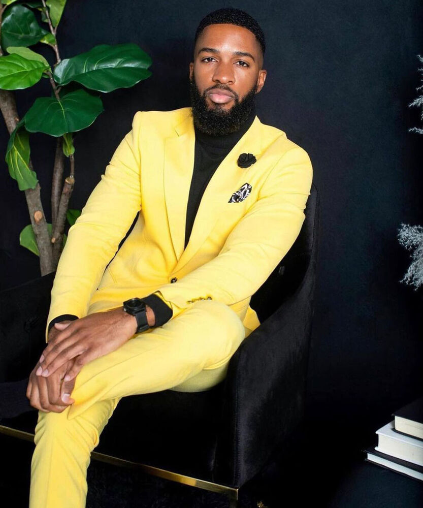 ชุดสูทสีเหลืองสำหรับผู้ชาย ทรง - Men Formal Wear Shop บทวิจารณ์และราคา