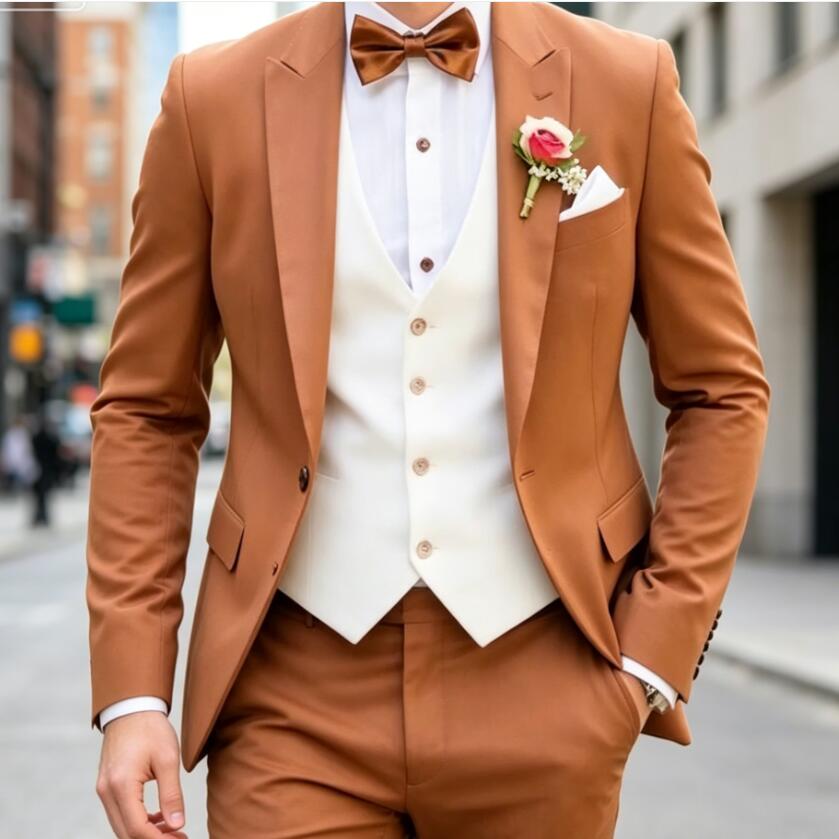 ชุดสูทผู้ชายแบบคลาสสิค 3 ชิ้น  - Men'S Formal Wear Waistcoat บทวิจารณ์และราคา