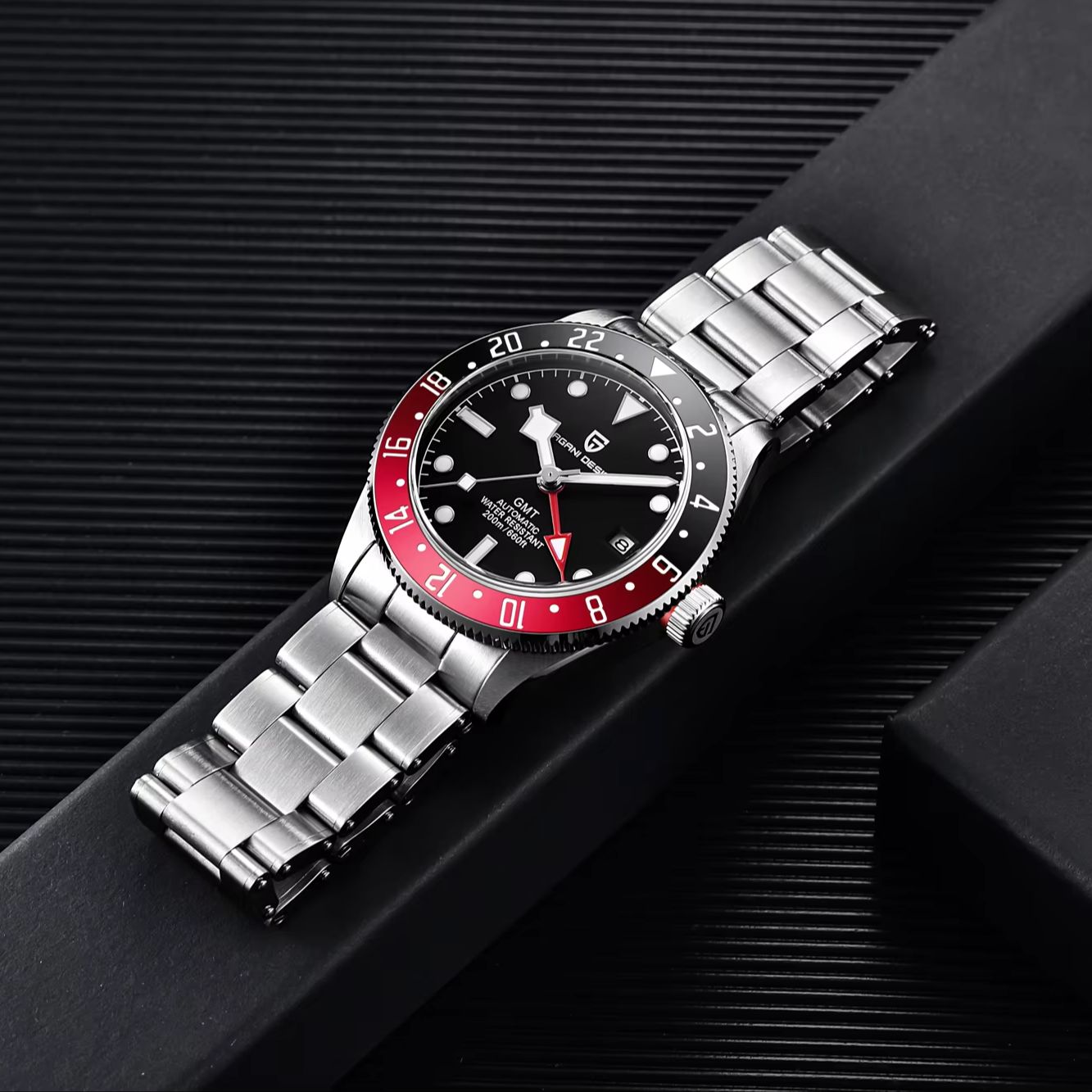 PAGANI DESIGN สีดำและสีแดงคอนท - Men'S Formal Wear Watches บทวิจารณ์และราคา