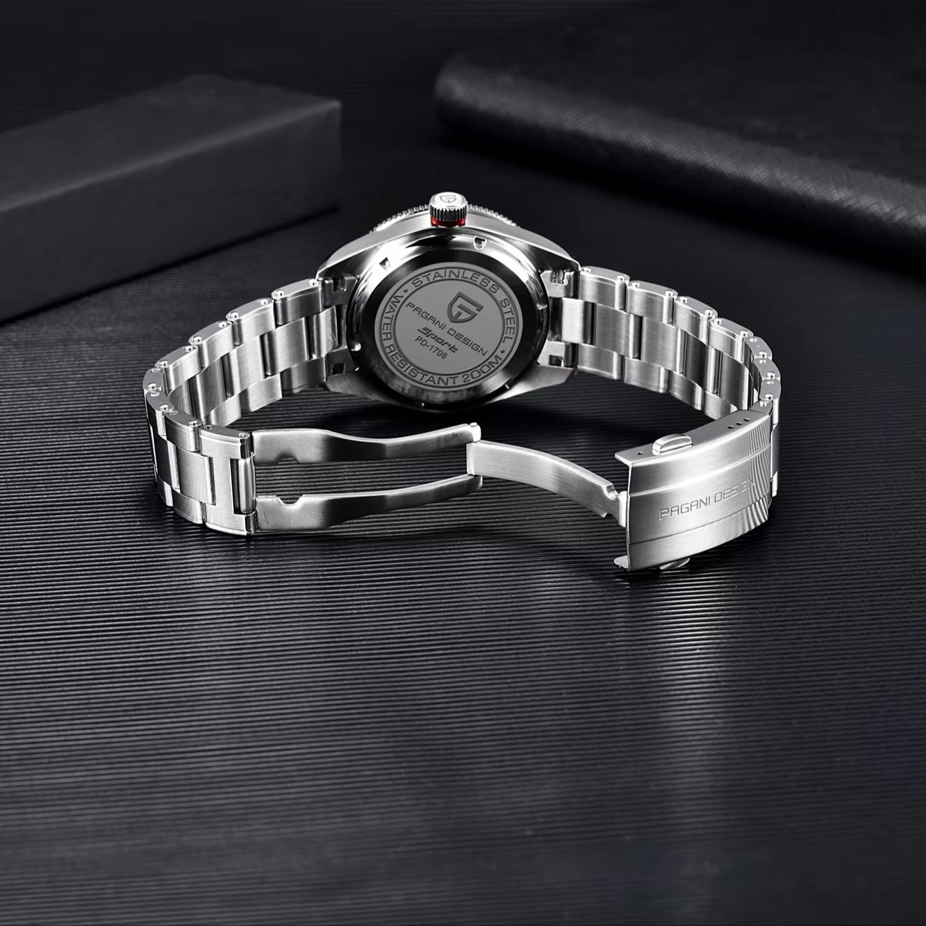PAGANI DESIGN สีดำและสีแดงคอนท - Men'S Formal Wear Watches บทวิจารณ์และราคา