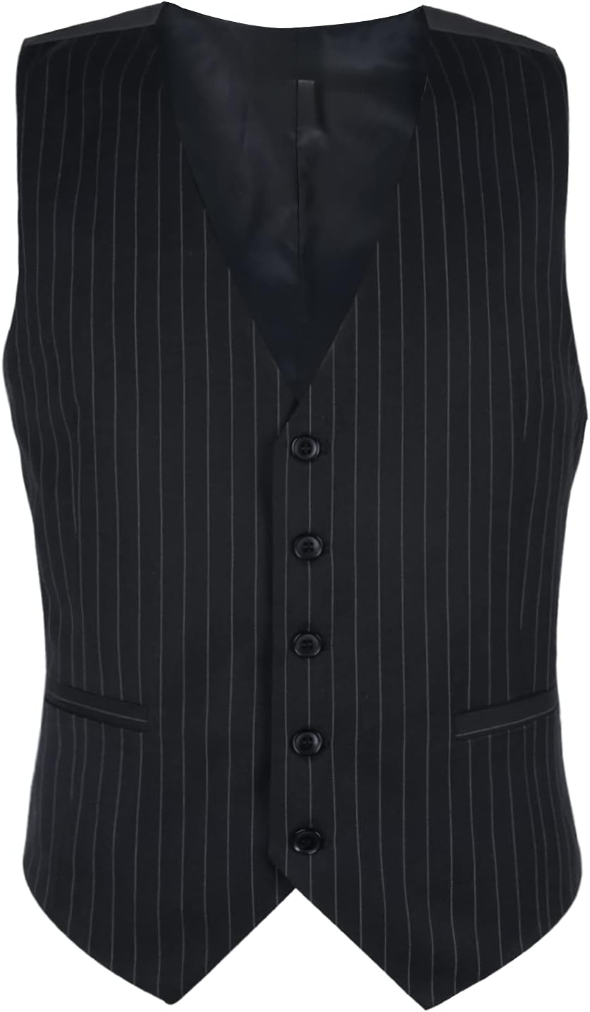 เสื้อกั๊กสูทธุรกิจลายทางสำหรับ - Men'S Formal Wear Waistcoat บทวิจารณ์และราคา