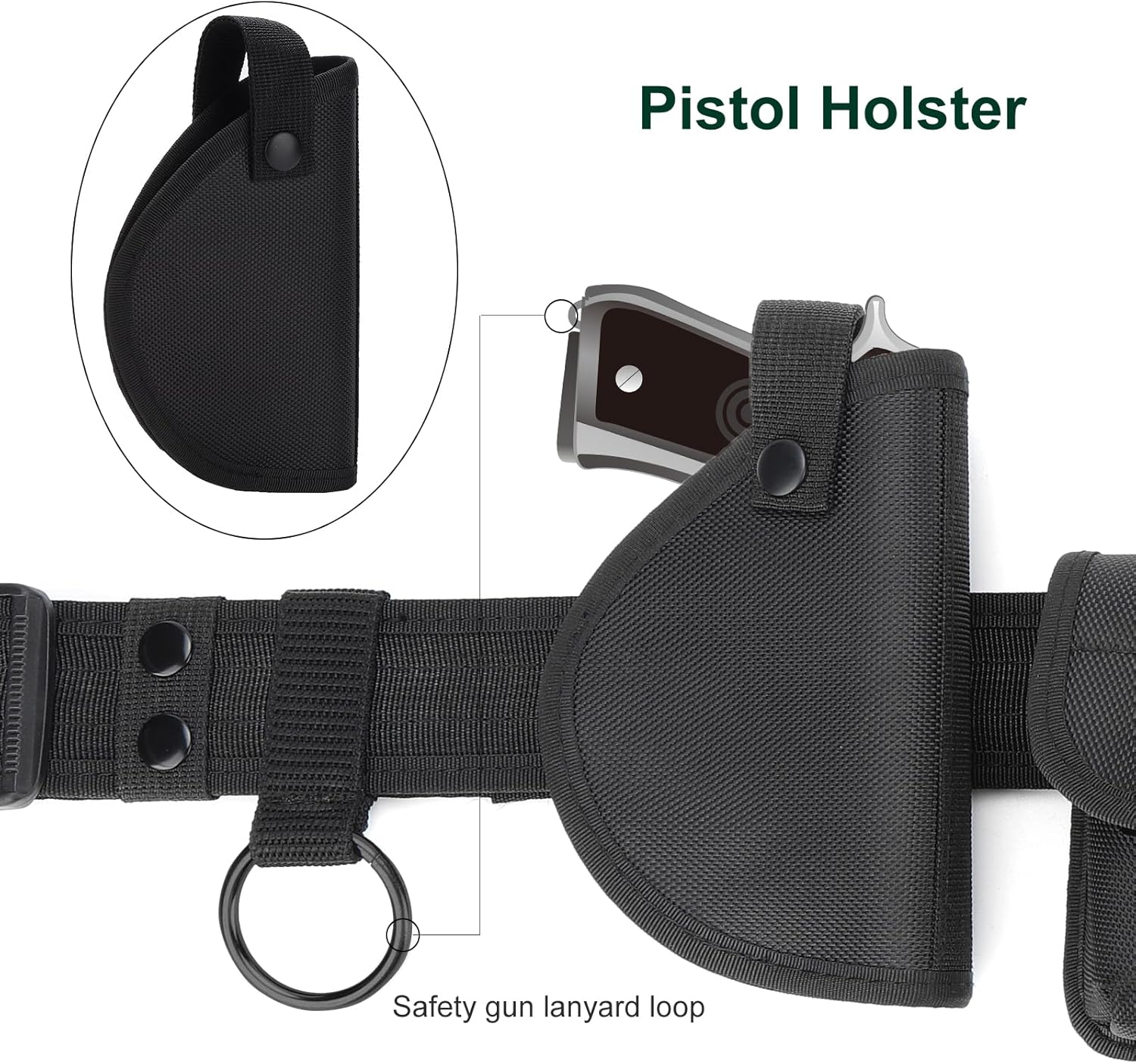 ตํารวจ Security Duty เข็มขัด C - Men'S Formal Wear Belt บทวิจารณ์และราคา