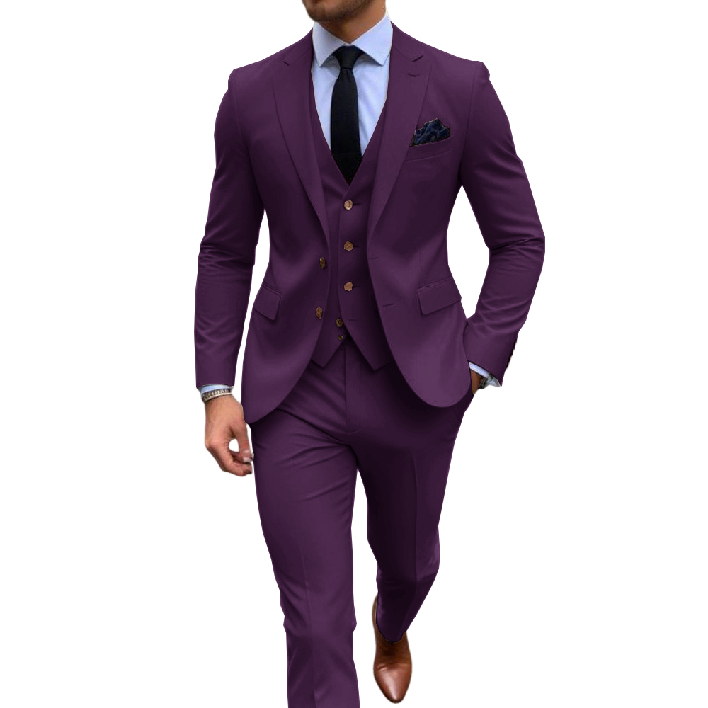 ชุดสูทผู้ชายสีชมพู 3 ชิ้น สำหร - Men'S Formal Wear Attire บทวิจารณ์และราคา