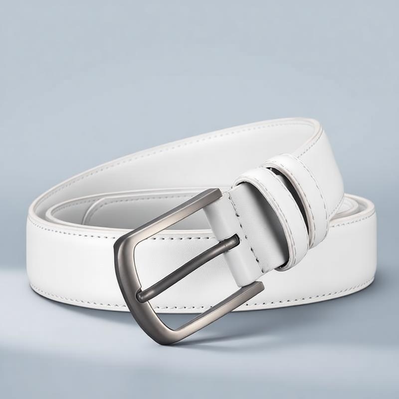 เข็มขัดผู้ชายแบบเป็นทางการ สีข - Men'S Formal Wear Belt บทวิจารณ์และราคา