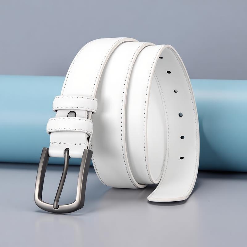 เข็มขัดผู้ชายแบบเป็นทางการ สีข - Men'S Formal Wear Belt บทวิจารณ์และราคา