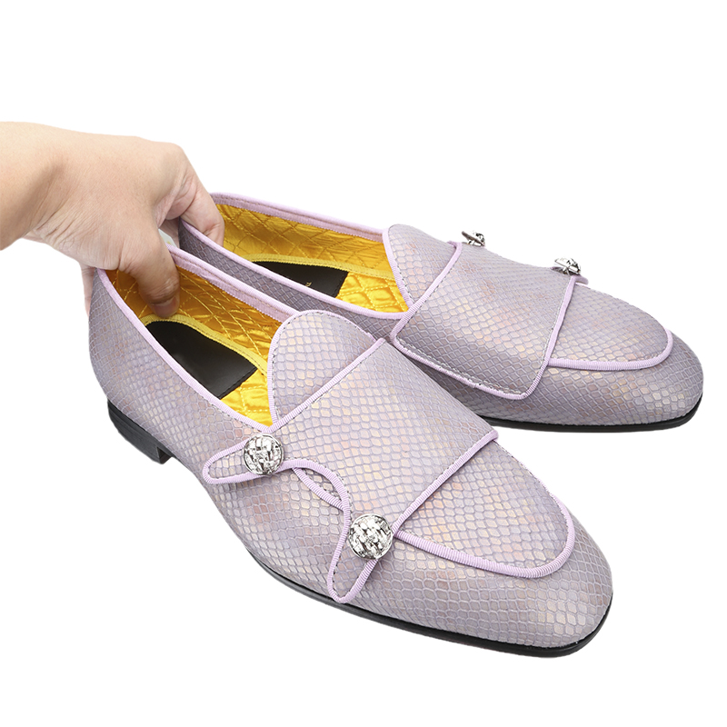 รองเท้าหนังแท้ลายเกล็ดมังกรสีม - Scale - Men Formals & Ethnic Wear บทวิจารณ์และราคา