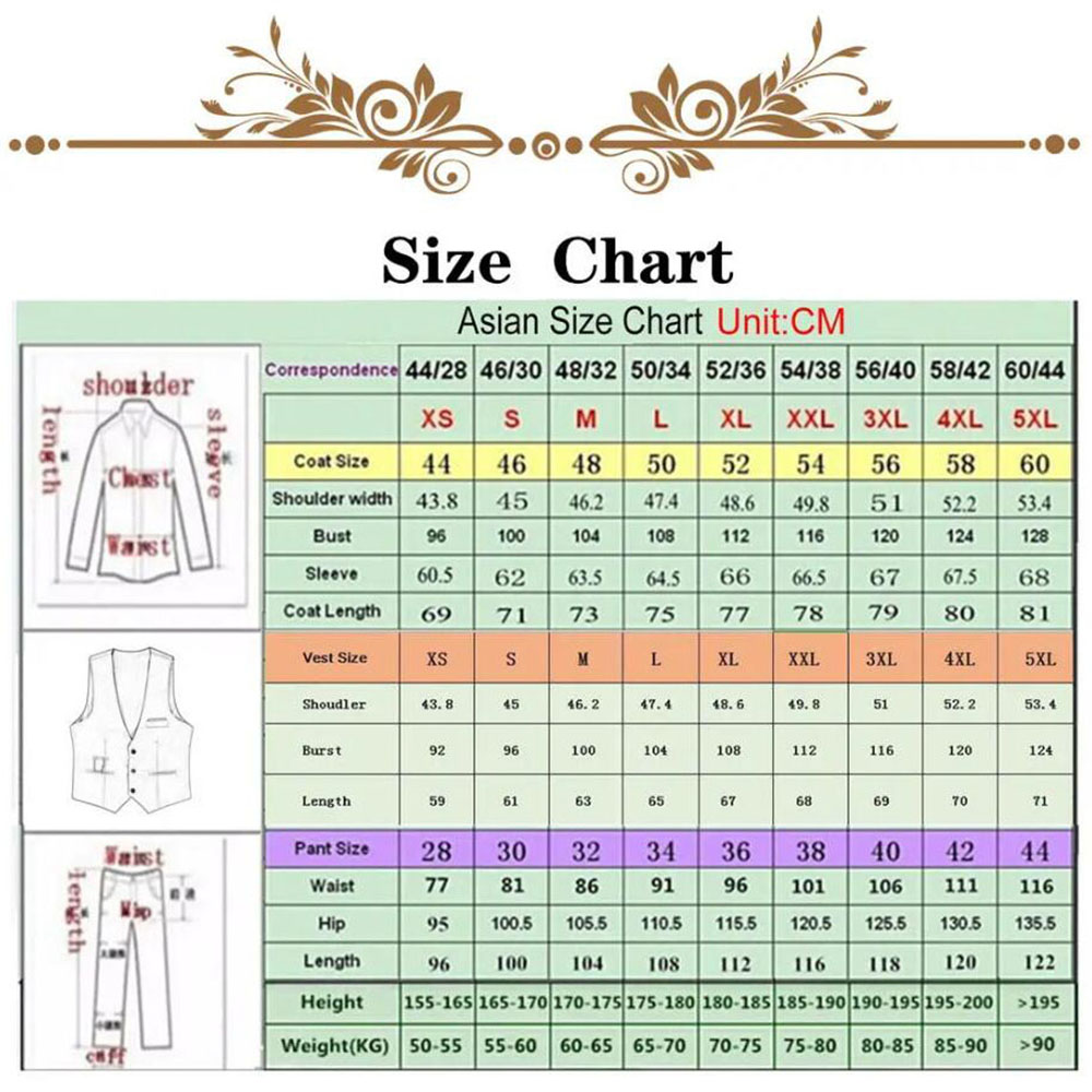 ชุดสูทผู้ชายประดับคริสตัล 3 ชิ - Men'S Formal Wear Attire บทวิจารณ์และราคา