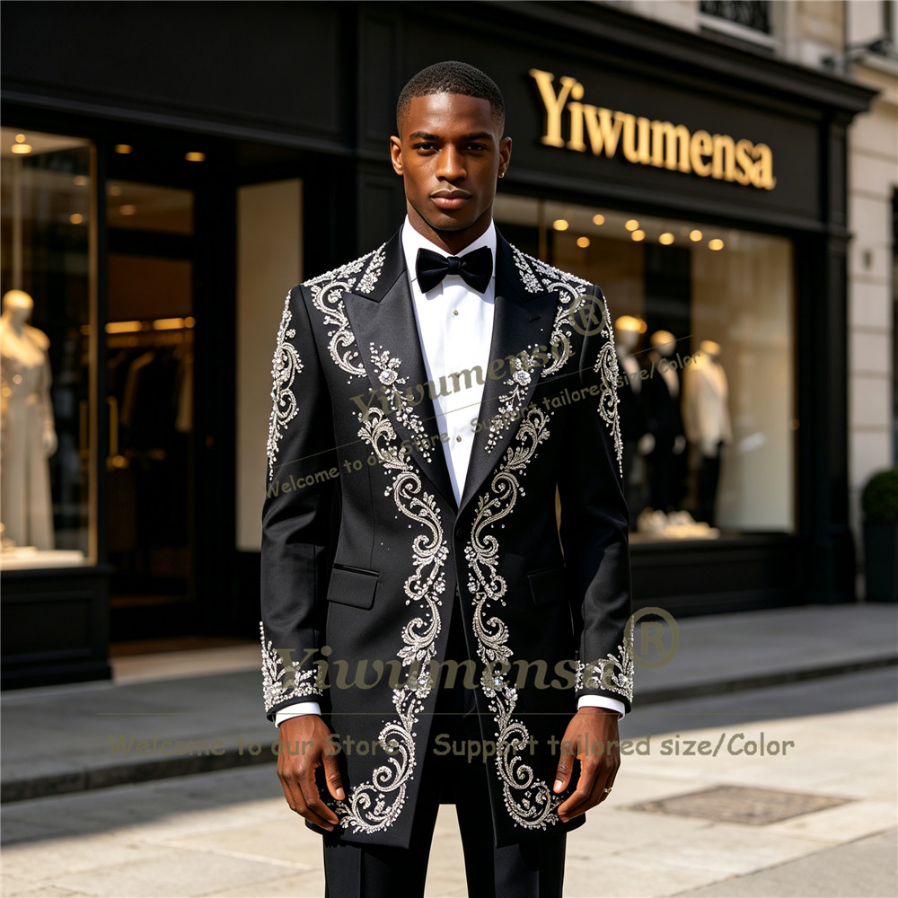 ชุดสูทผู้ชายประดับคริสตัลทำมือ - Men'S Formal Wear บทวิจารณ์และราคา