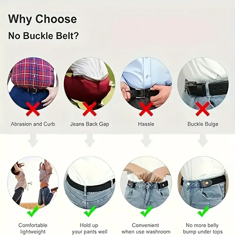 เข็มขัดยางยืดปรับได้แบบผ้าแคนว - Men'S Formal Wear Belt บทวิจารณ์และราคา