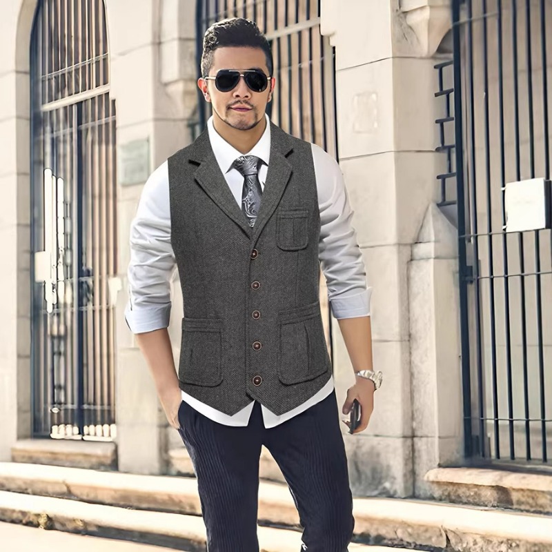 เสื้อกั๊กสูทผู้ชายลายเฮอร์ริงโ - Men'S Formal Wear Waistcoat บทวิจารณ์และราคา
