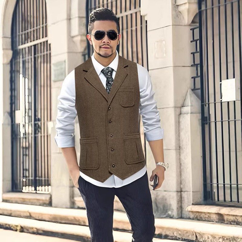 เสื้อกั๊กสูทผู้ชายลายเฮอร์ริงโ - Men'S Formal Wear Waistcoat บทวิจารณ์และราคา