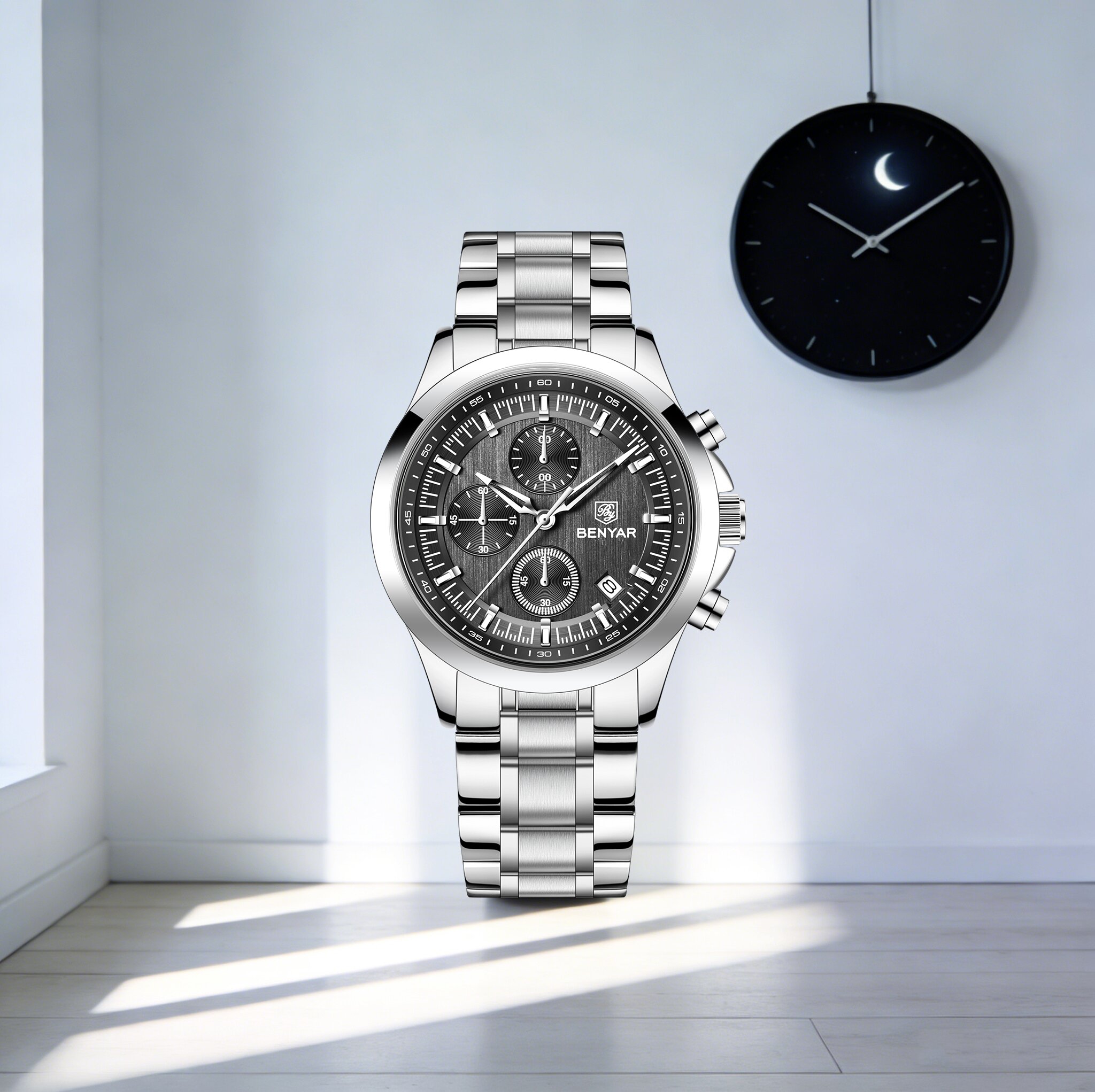 BENYAR นาฬิกาควอทซ์ผู้ชายสุดหร - Men'S Formal Wear Watches บทวิจารณ์และราคา