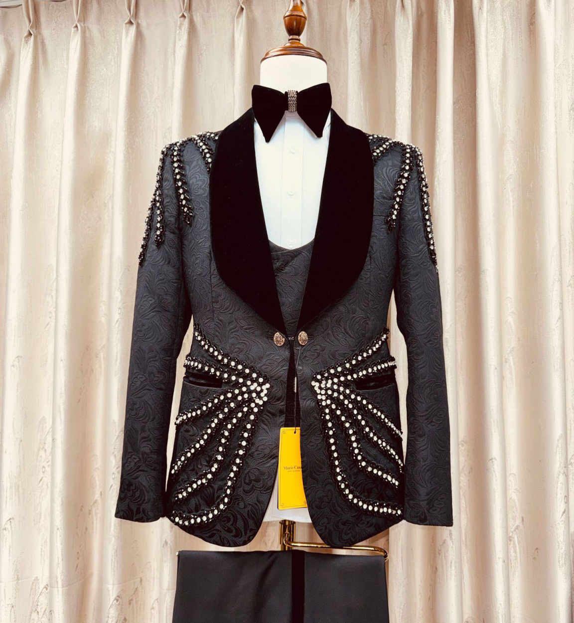 ชุดสูทผู้ชายประดับคริสตัลสวยงา - Men'S Formal Wear Waistcoat บทวิจารณ์และราคา