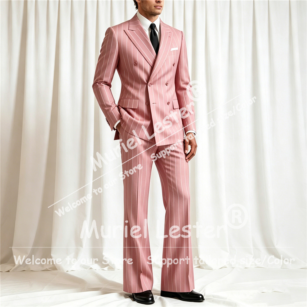 ชุดสูทลายทางสุดหรูสำหรับผู้ชาย - Men'S Formal Wear Attire บทวิจารณ์และราคา