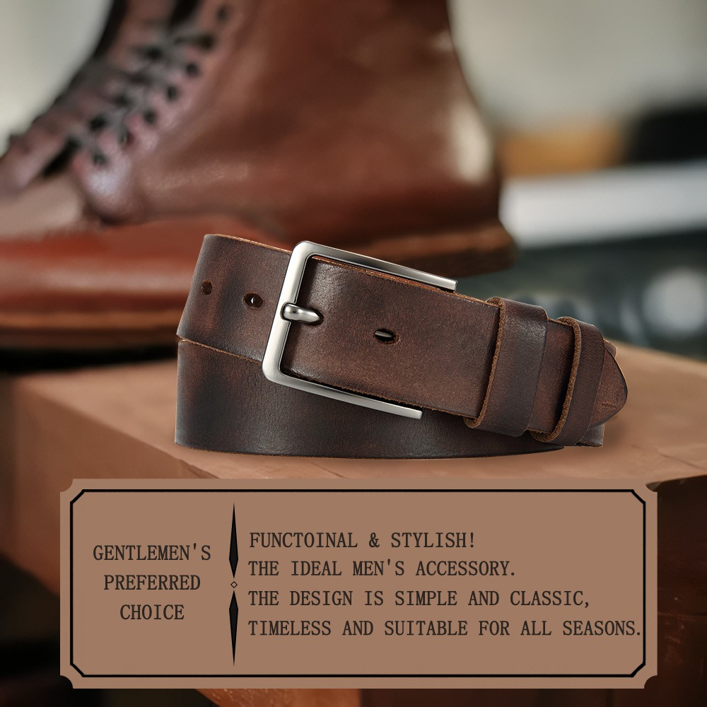 เข็มขัดหนังแท้สำหรับผู้ชาย หัว - Men'S Formal Wear Belt บทวิจารณ์และราคา