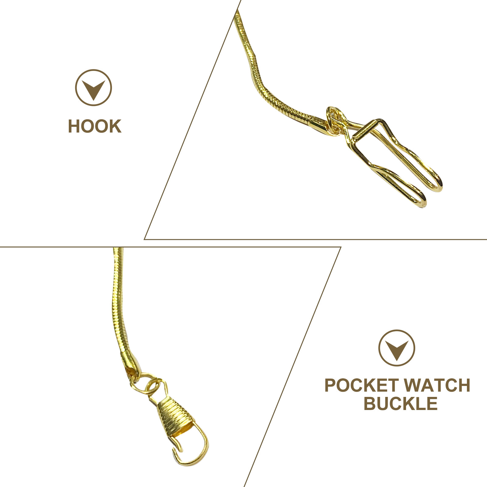 1 ชิ้น สายนาฬิกาพกวินเทจยาว 37 - Men'S Formal Wear Watches บทวิจารณ์และราคา