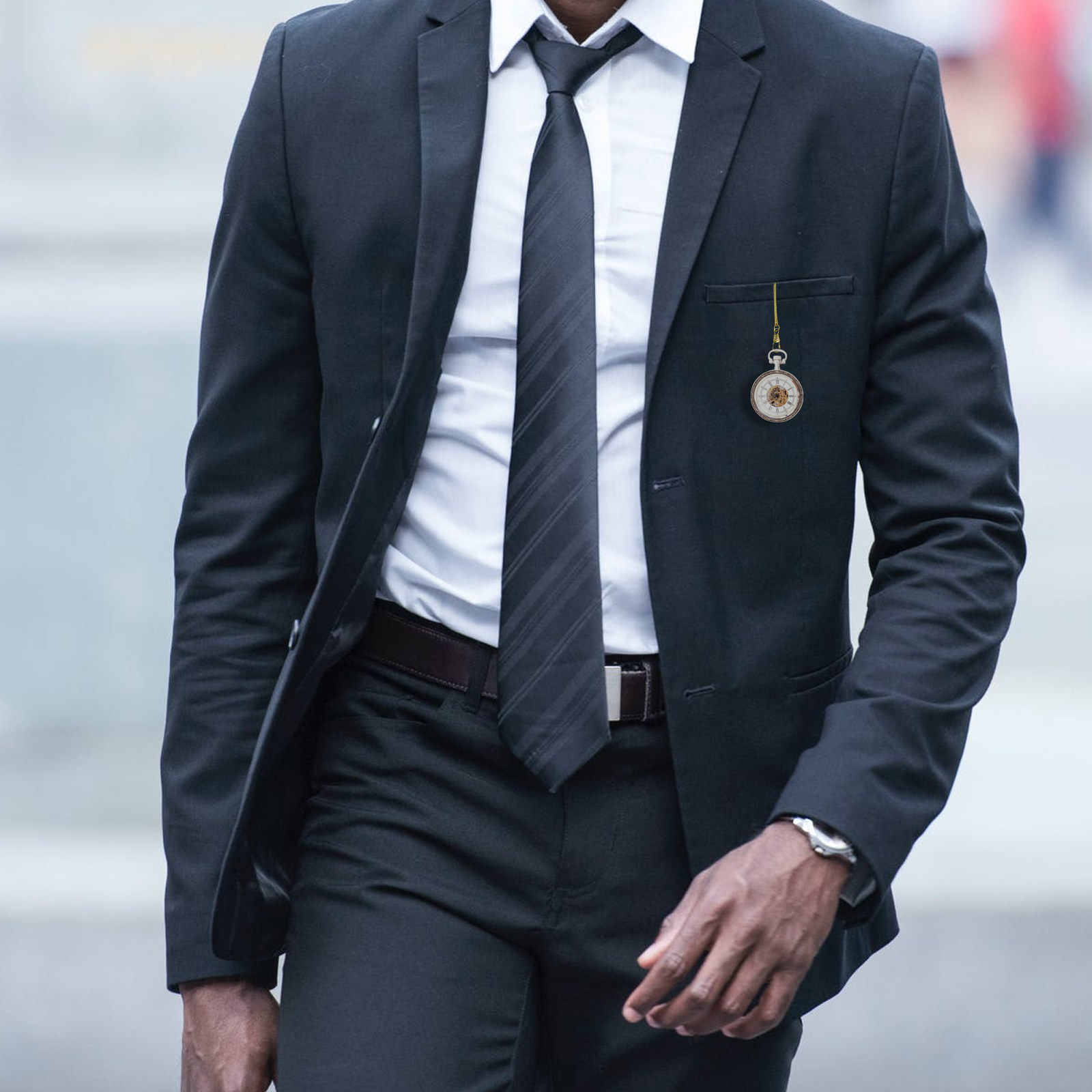 1 ชิ้น สายนาฬิกาพกวินเทจยาว 37 - Men'S Formal Wear Watches บทวิจารณ์และราคา
