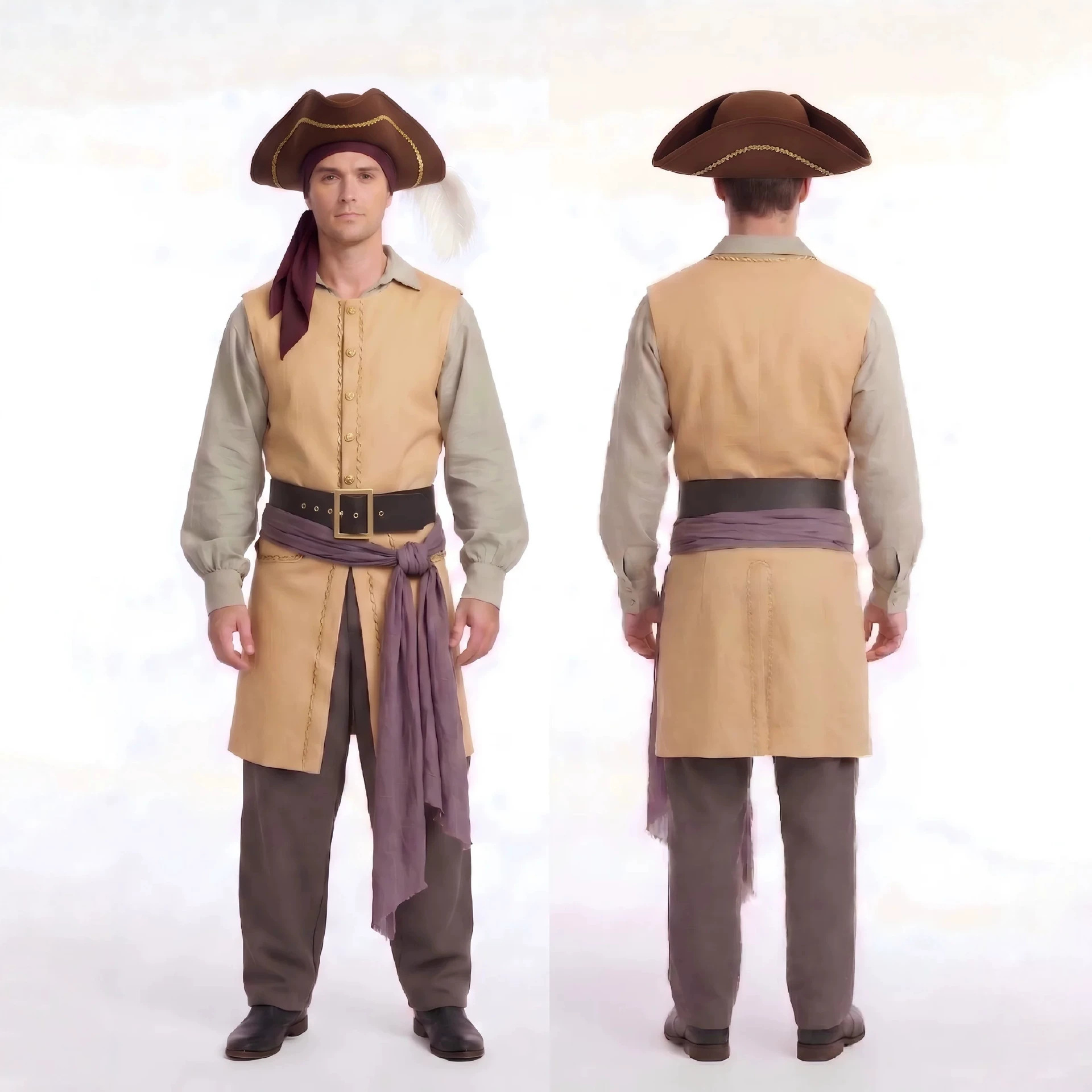 ชุดคอสเพลย์กัปตันคลาร์กจากภาพย - Men'S Formal Wear Belt บทวิจารณ์และราคา
